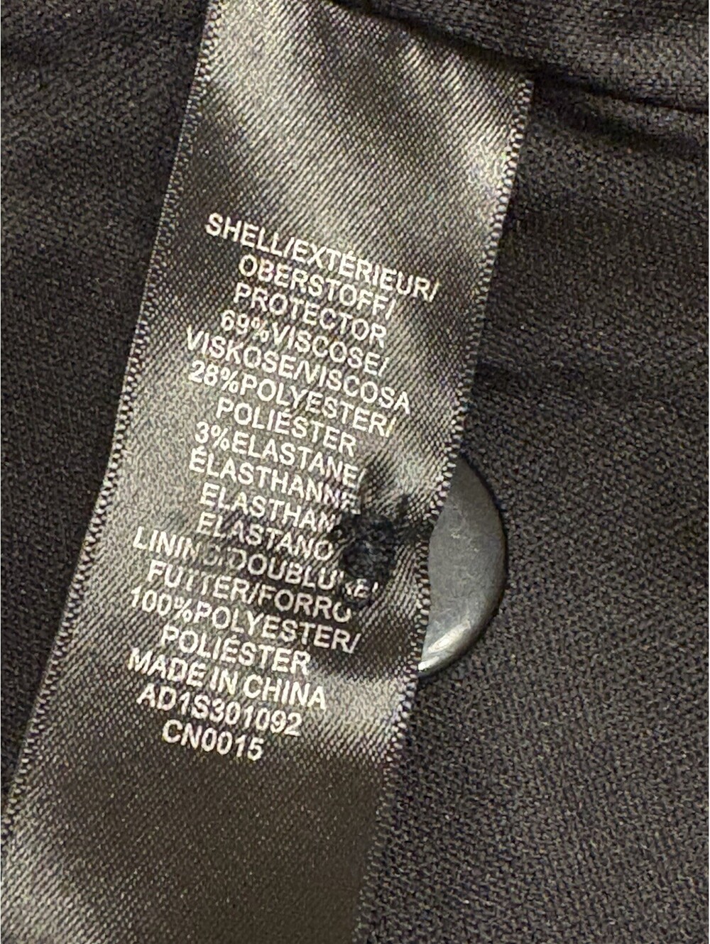 Adrianna Papell Sequin Shawl Collar Ponte Blazer Size XL Black - Picture 6 of 8
